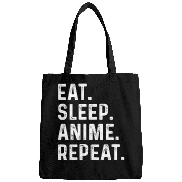 Discover Eat Sleep Anime Repeat Gift for Manga Fans Bags