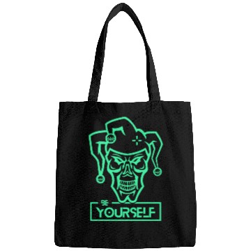 Discover Be Yourself Crazy Joker neon Style Design Bags