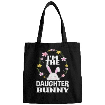 Discover I Am Daughter Easter Bunny Flower Wreath Easter Bags