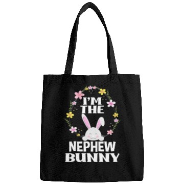 Discover I Am Nephew Easter Bunny Flower Wreath Easter Bags
