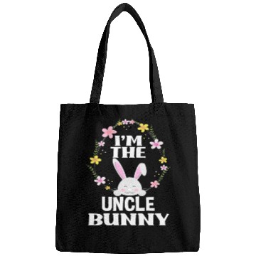 Discover I Am Uncle Easter Bunny Flower Wreath Easter Bags