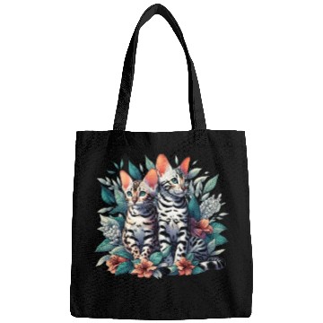 Discover Bengal Kittens Snow Asian Cats Bags