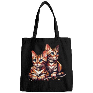 Discover Bengal Kittens Geometric Shape Bags