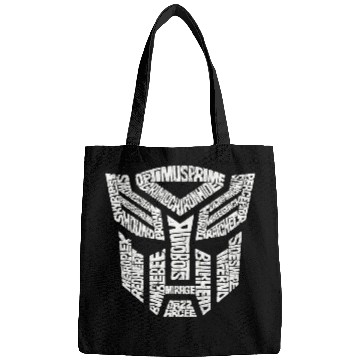 Discover Trans formers Autobots Comics Typography Bags