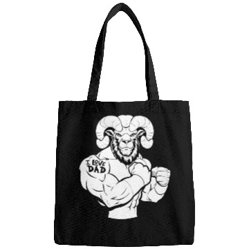 Discover Sheep Biceps Tattoo I Love Dad Bags