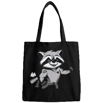 Discover Racoon Biceps Tattoo I Love Dad Bags