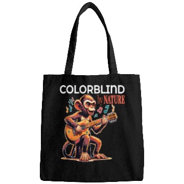 Discover Colorblind by Nature, Melodic Monkey Strums Bags