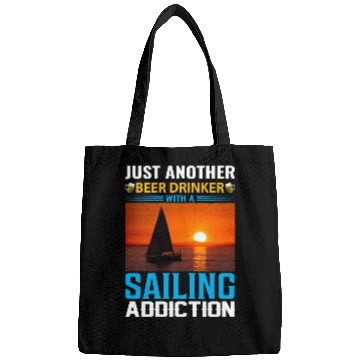 Discover Just another beer Drinker with a sailing addiction Bags