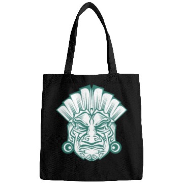 Discover Ancient Mythical Portrait Amerindian Warrior Bags
