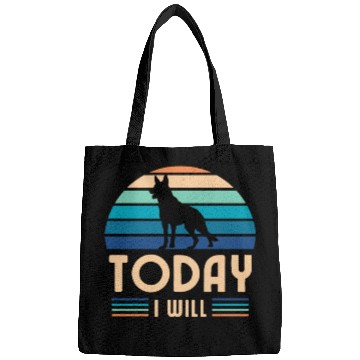 Discover German Shepherd dog, Today I will Bags