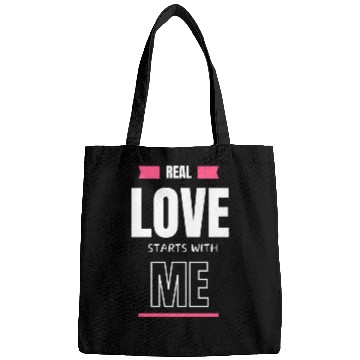 Discover real love starts with me Bags