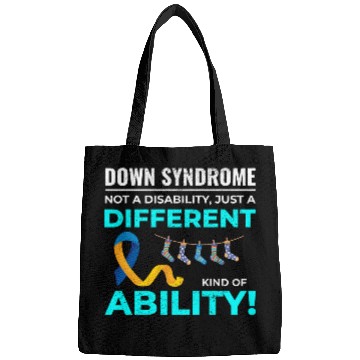Discover Down Syndrome Awareness Different Ability Bags