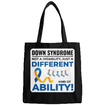 Discover Down Syndrome Awareness Different Ability Bags