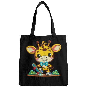 Discover Skateboarding Giraffe Buddy Bags