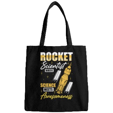 Discover Space Engineer Rocket Scientist Awesomeness Bags