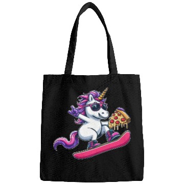 Discover Unicorn Snowboarder Pizza Cool Bags