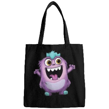 Discover Warm Purple Monster Greetings Bags