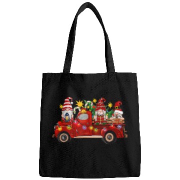 Discover Three Gnomes In Red Truck Bags