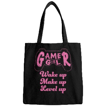 Discover Gamer Girl Wake Up Make Up Level Up Bags