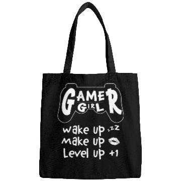 Discover Gamer Girl Wake Up Make Up Level Up Bags