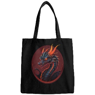 Discover GEOMETRIC DARK DRAGON Bags