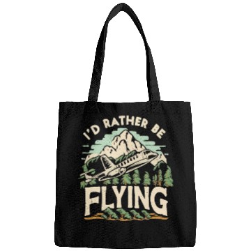 Discover I d Rather Be Flying Airplane Bags