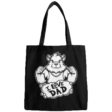 Discover Guinea Pig Cavy I Love Dad Bags