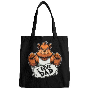 Discover Guinea Pig Cavy I Love Dad Bags
