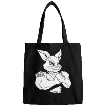 Discover Rabbit Biceps Tattoo I Love Mom Bags