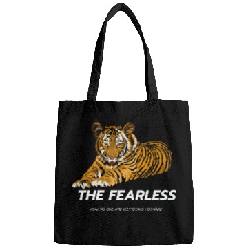 Discover Be fearless Lion Style Logo powerful Bags