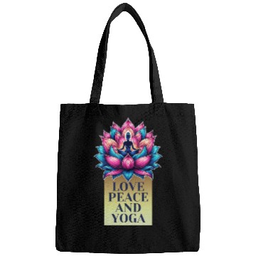 Discover Vibrant Lotus Illustration Bags