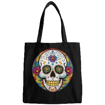 Discover Sugar skull rainbow Bags