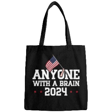 Discover 2024 Brain Vote Democracy Anti-Trump Bags
