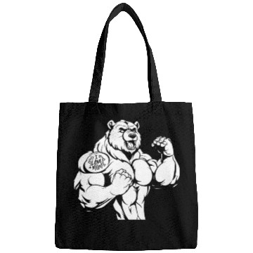 Discover Brown Bear Biceps Tattoo I Love Mom Bags