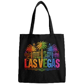 Discover RAINBOW VIBRANT NEON LIGHTS ILLUMINATE LAS VEGAS Bags