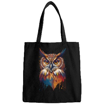 Discover owl design unique artistic Bags