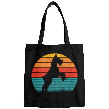 Discover Schnauzer Dog Sunset Bags