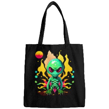 Discover Green Alien Design Bags