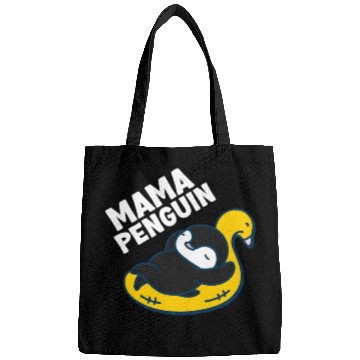 Discover Penguin Mama Flightless Bird Lover Mother's Day Mo Bags
