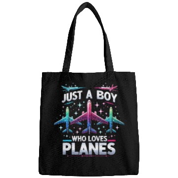 Discover Just A Boy Who Loves Planes Bags