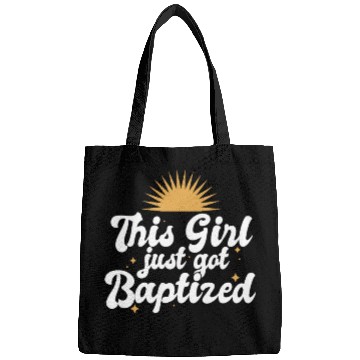 Discover This Girl Just Got Baptized Christian Religious Bags