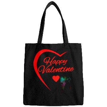 Discover Love Blossoms" - Valentine's Day Digital Art Bags