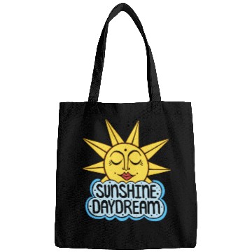 Discover Sunshine Daydream Happy Sun and Cloud Bags