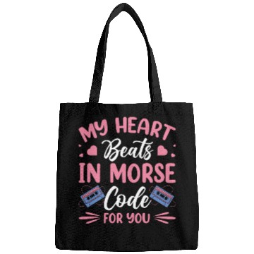 Discover Heart Beats Morse Code For You Moderator Radio Bags