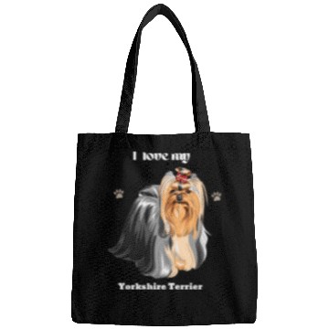 Discover Yorkshire Terrier, Dog Dad, Dog Mom, Pet Lover Bags