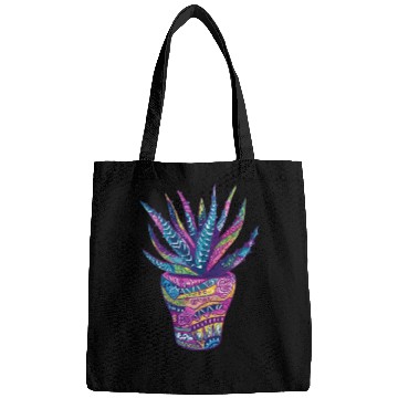 Discover Psychedelic Aloe Vera Succulent Plant Garden Bags
