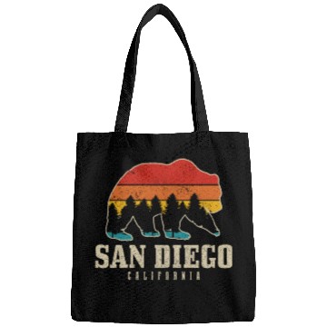 Discover San Diego California Bear Souvenir Bags