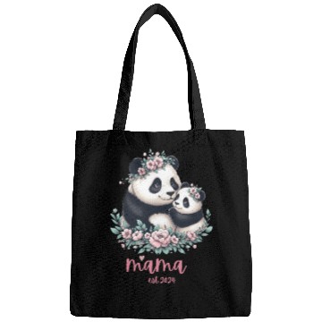 Discover Mama est 2024 I Panda Bear Mum I First Time Mom Bags