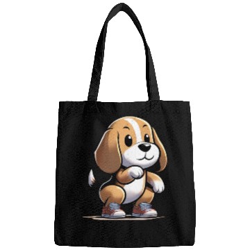Discover Squat Squad: Beagle's Fitness Journey Bags