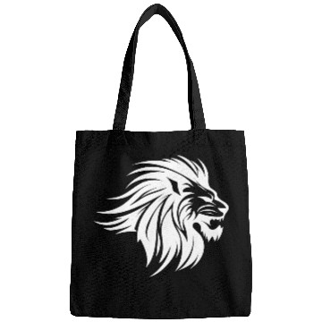 Discover Waving Mane Lion Head Tattoo Ink Style Bags